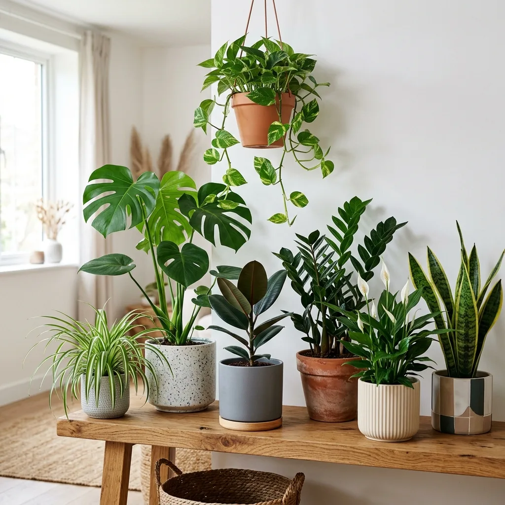 Indoor plants setup by Green Vatika Nursery in Ranchi