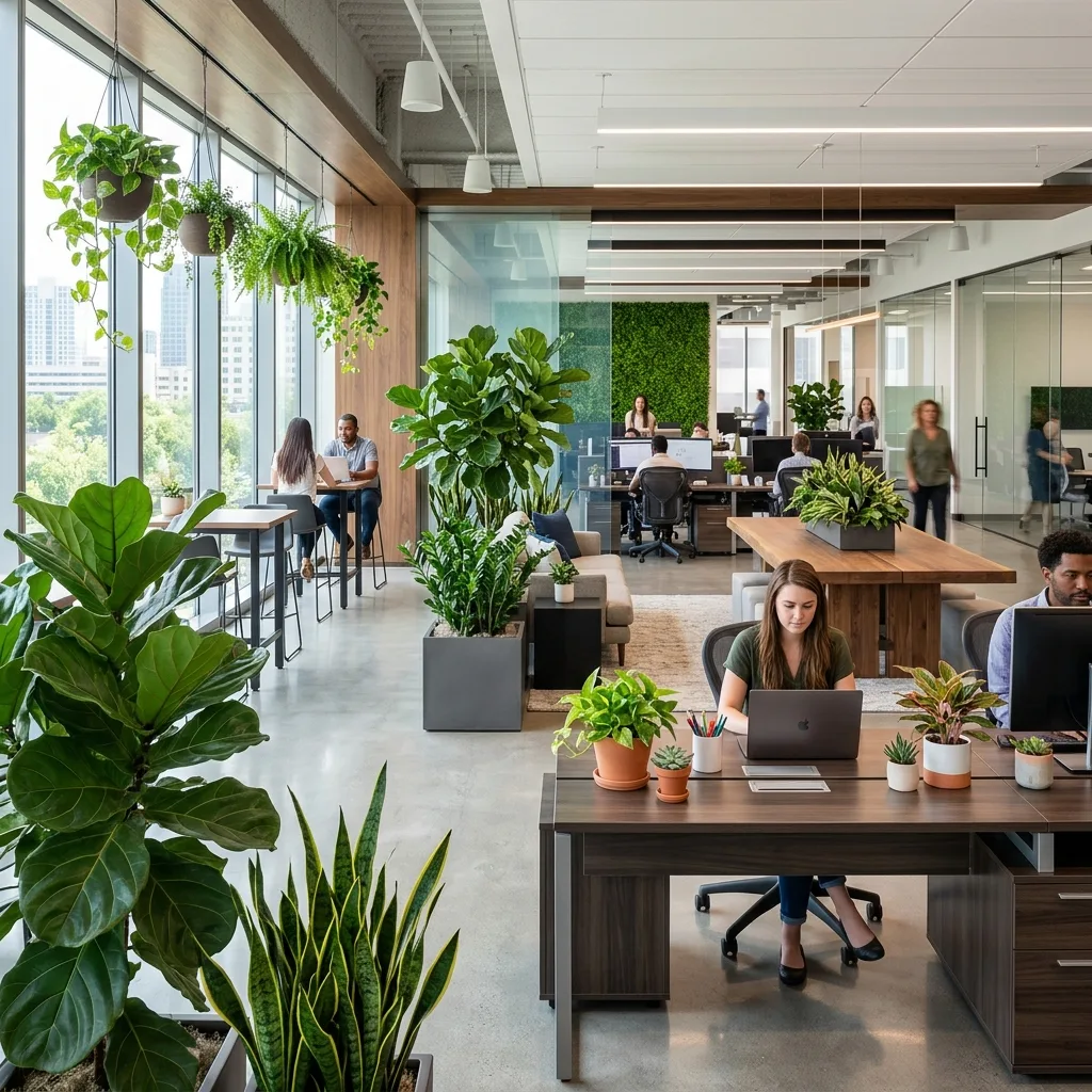 Office plant decoration by Green Vatika Nursery in Ranchi